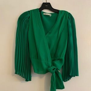 Alice and Olivia Wrap Blouse